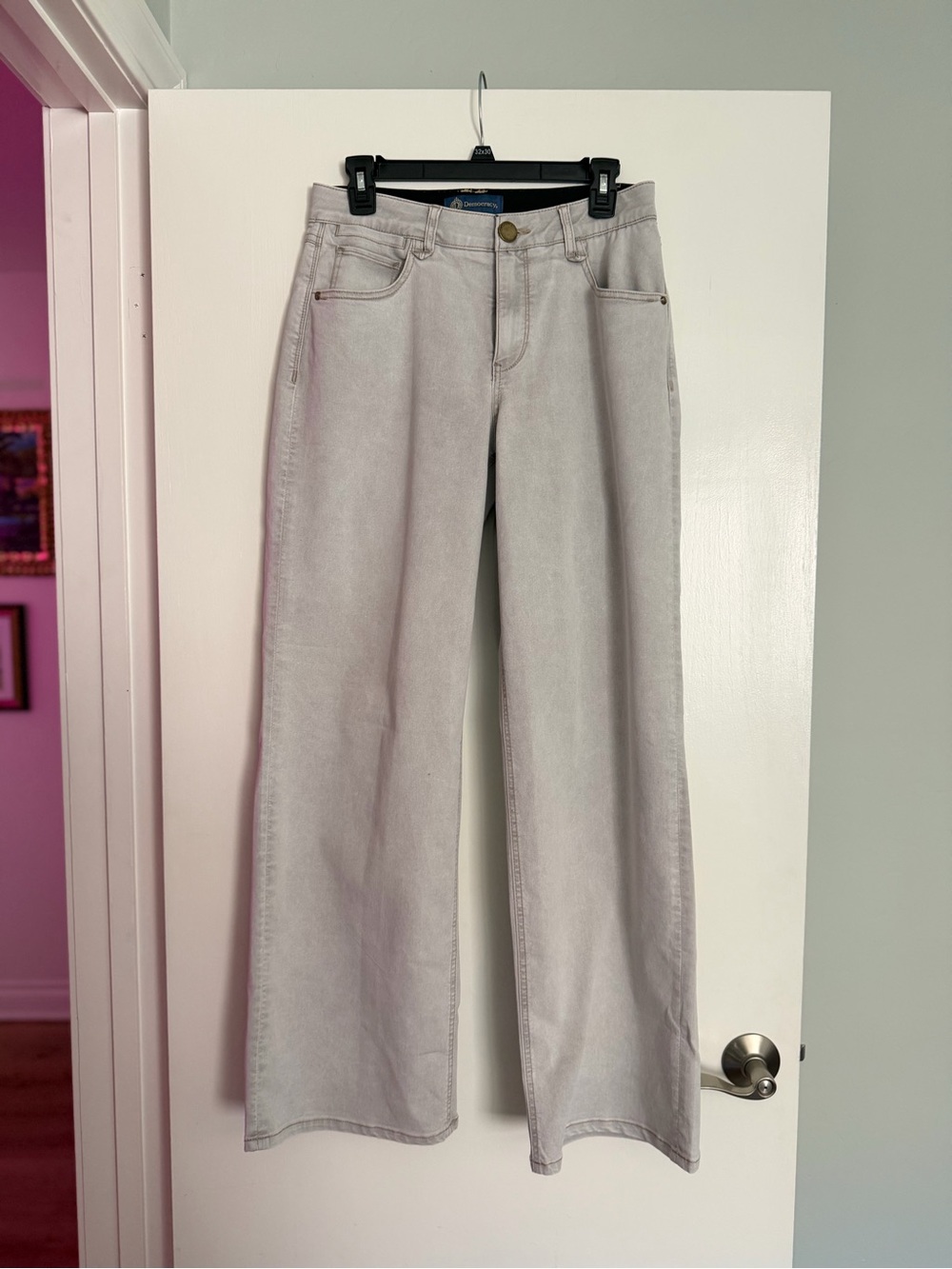 DEMOCRACY Light Gray Wide-Leg Women’s Jeans